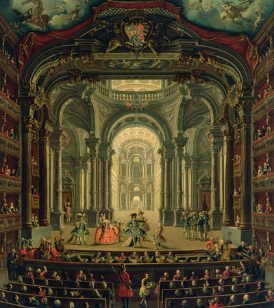 The Teatro Reale in Turin by Pietro Domenico Oliviero